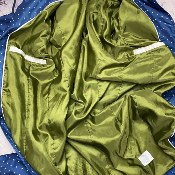 LANDS’ END Navy/White Dots Jacket Size: Small (6-8) - Picture 17 of 17